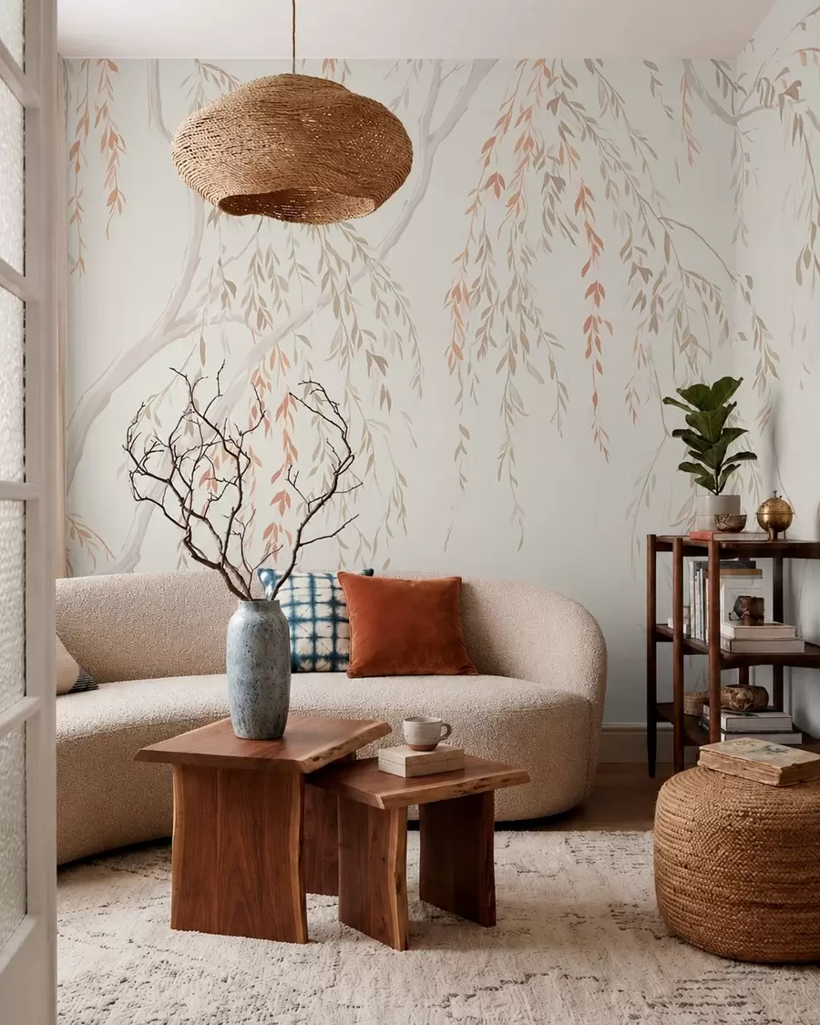 wall murals Blush Willow w05812v4