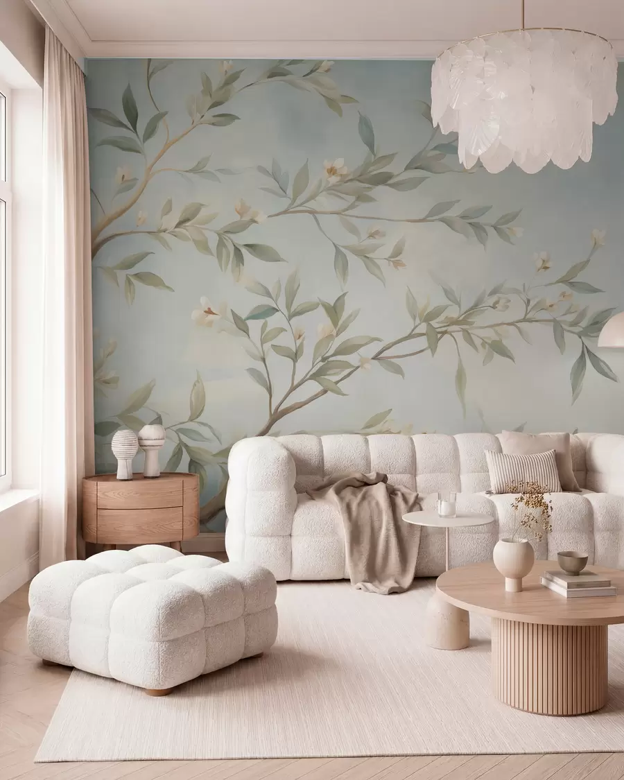 wall murals A branch with flowers w05677