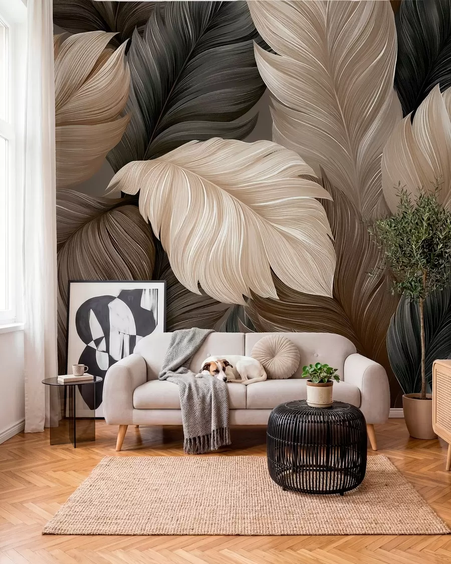 wall murals Feathers w05767