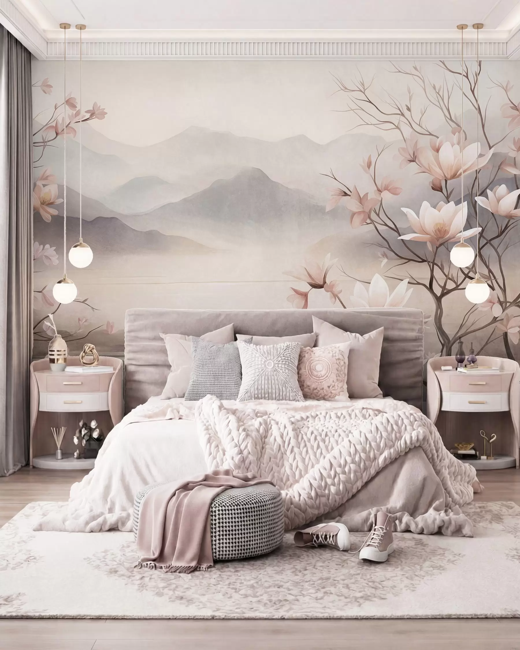 wall murals Mountain Magnolias w10013