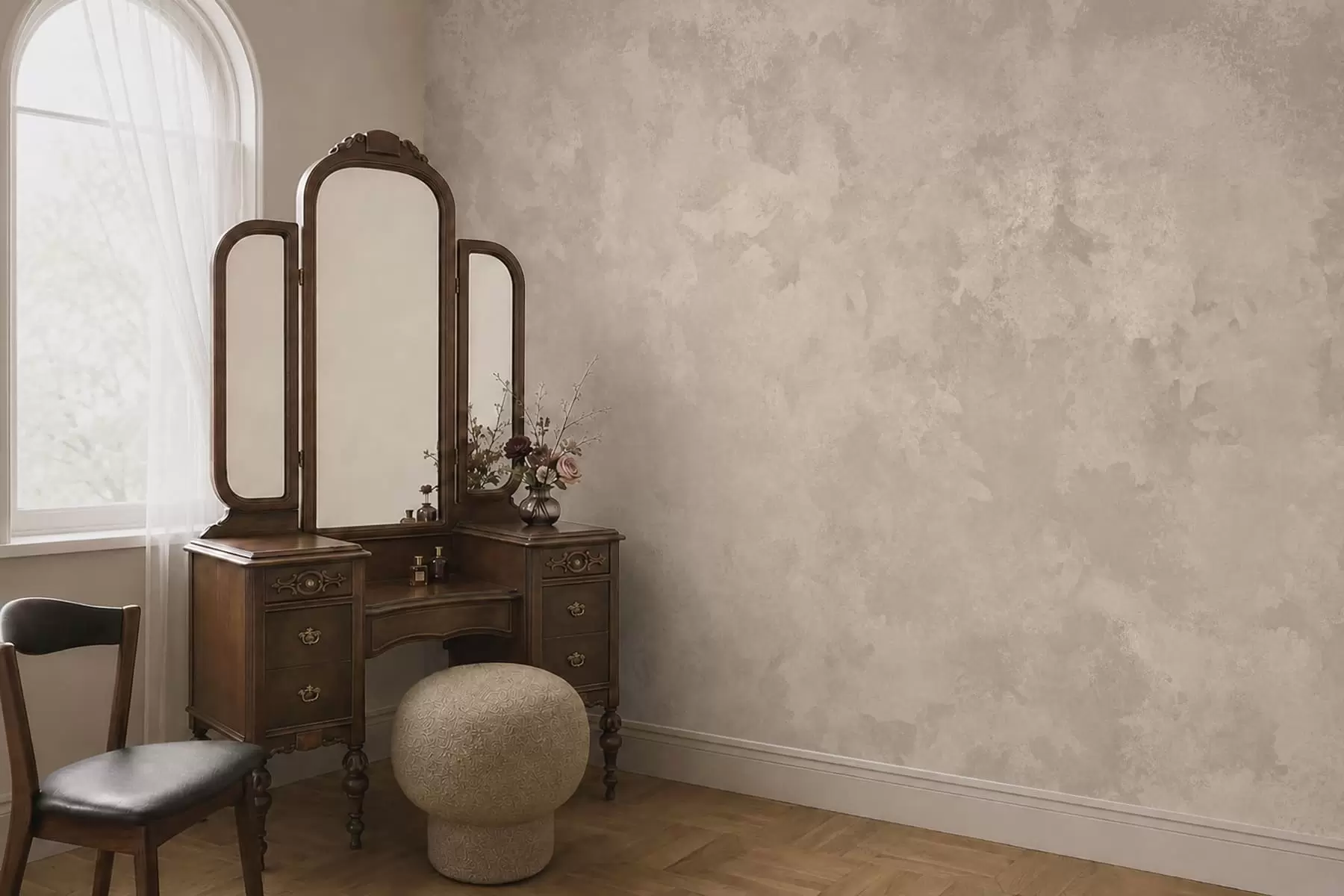 wall murals Warm almond beige texture with soft natural tonal transitions w05814