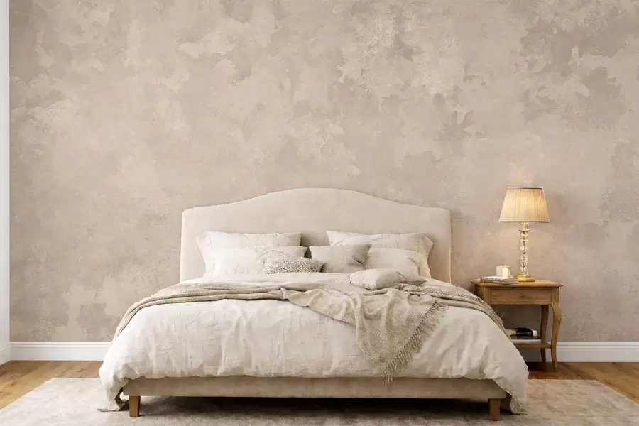 wall murals Warm almond beige texture with soft natural tonal transitions w05814