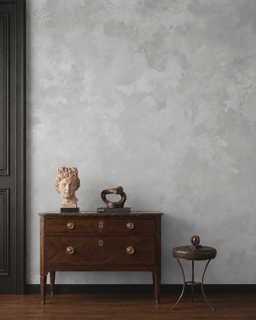wall murals Light pearl gray texture with soft cloudy tonal transitions w05814v1