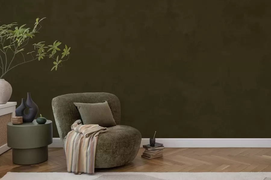 wall murals Dark olive tone with soft texture and natural tonal transitions w05814v3