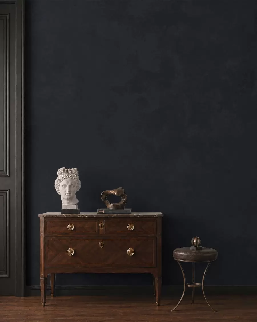 wall murals Dark graphite tone with soft texture and cloudy tonal transitions w05814v5