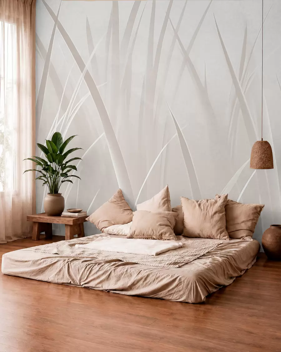 wall murals Grass, sharp leaves w05836v1