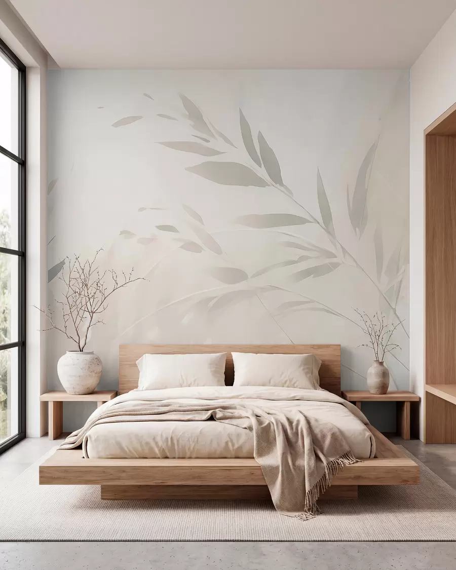 wall murals Grass, sharp leaves w05837