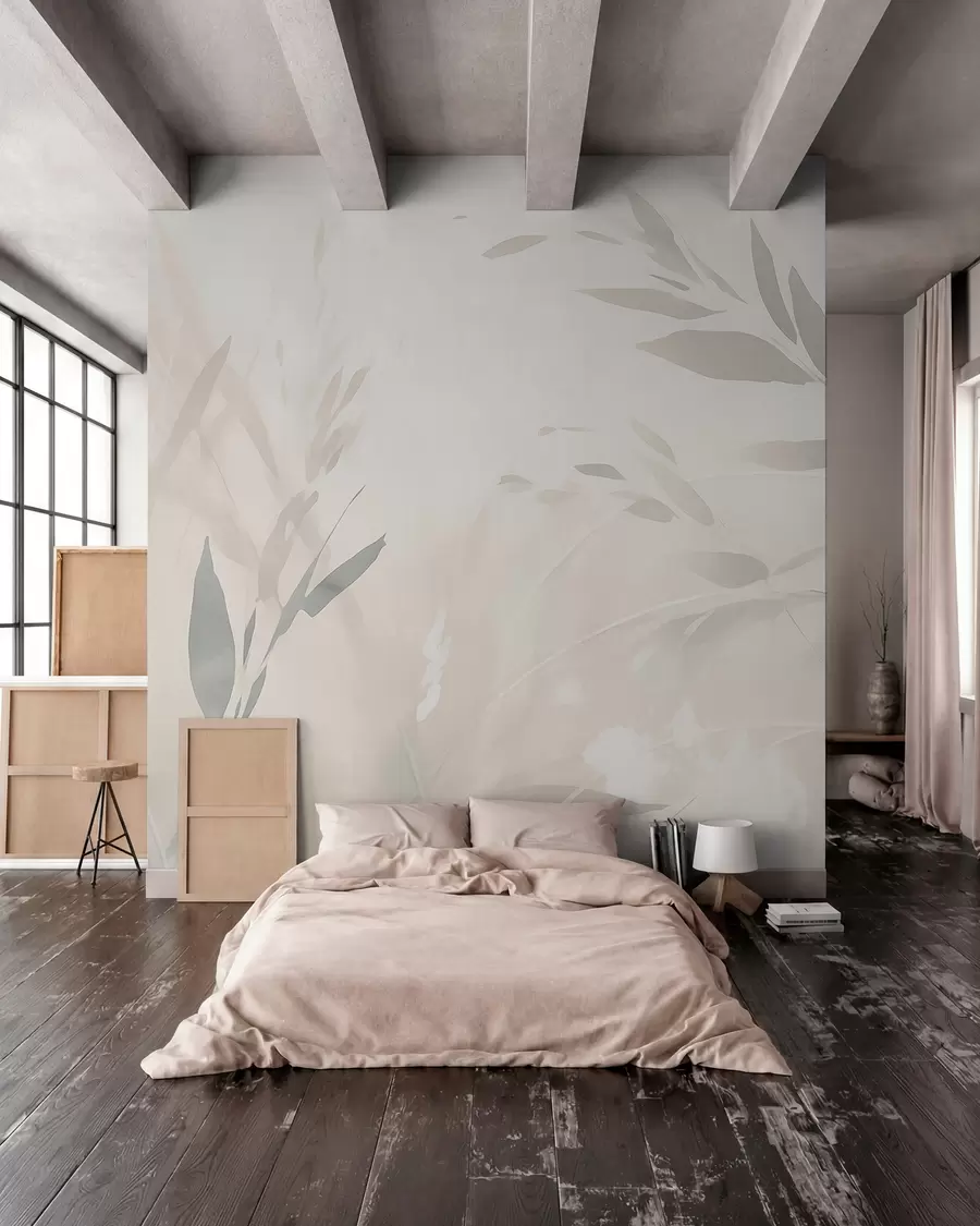 wall murals Grass, sharp leaves w05837