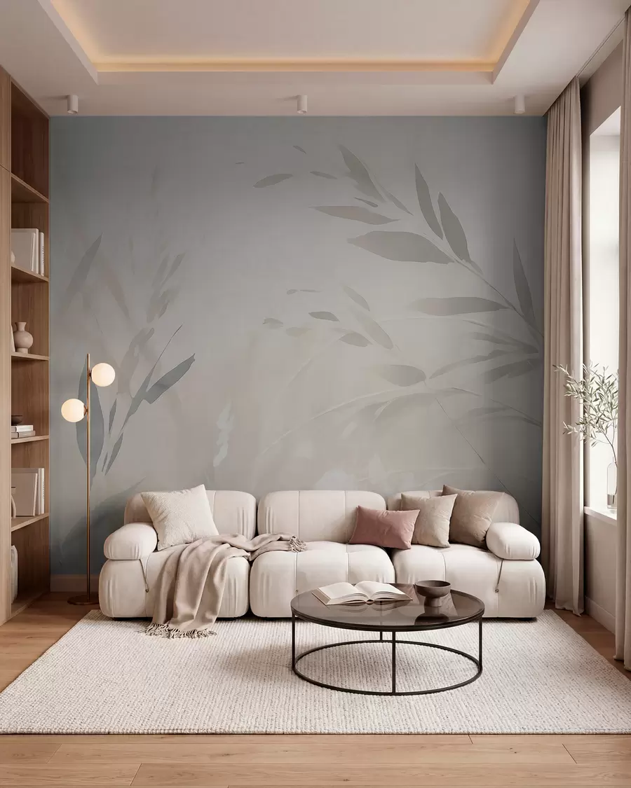 wall murals Grass, sharp leaves w05837