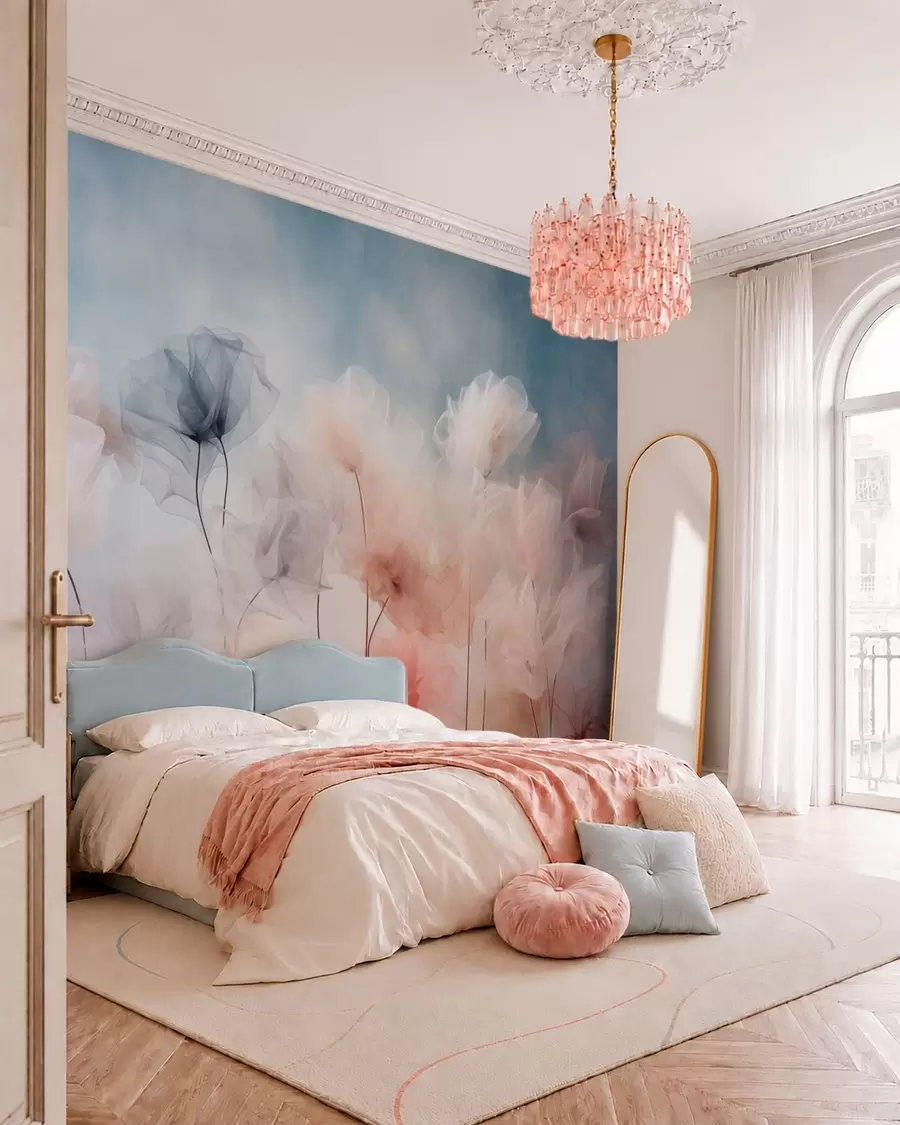 wall murals Floating Flowers w05818
