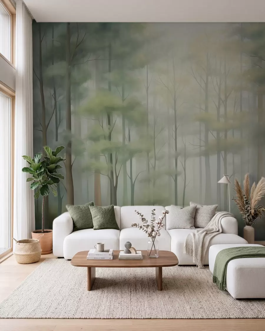 wall murals Abstract deciduous forest w05673