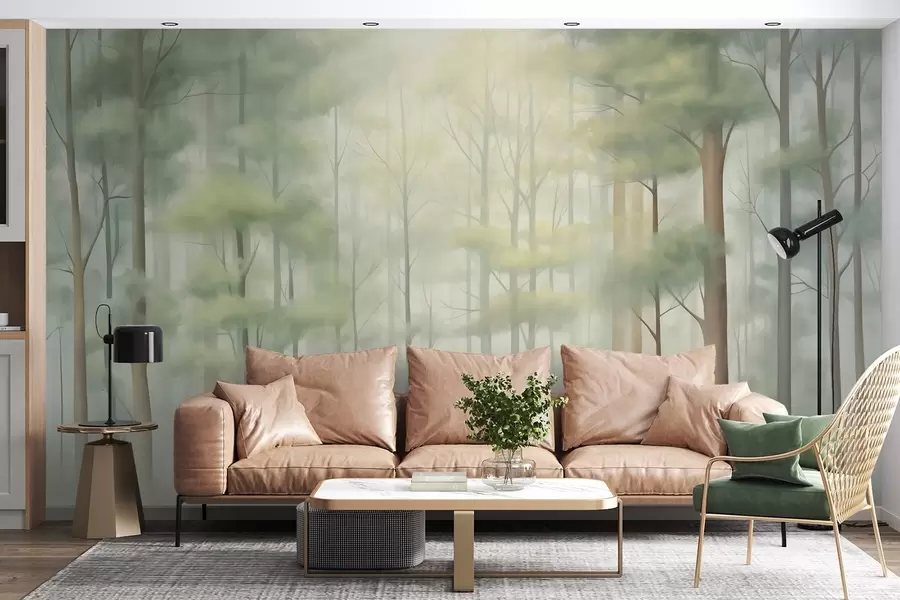 wall murals Abstract deciduous forest w05673