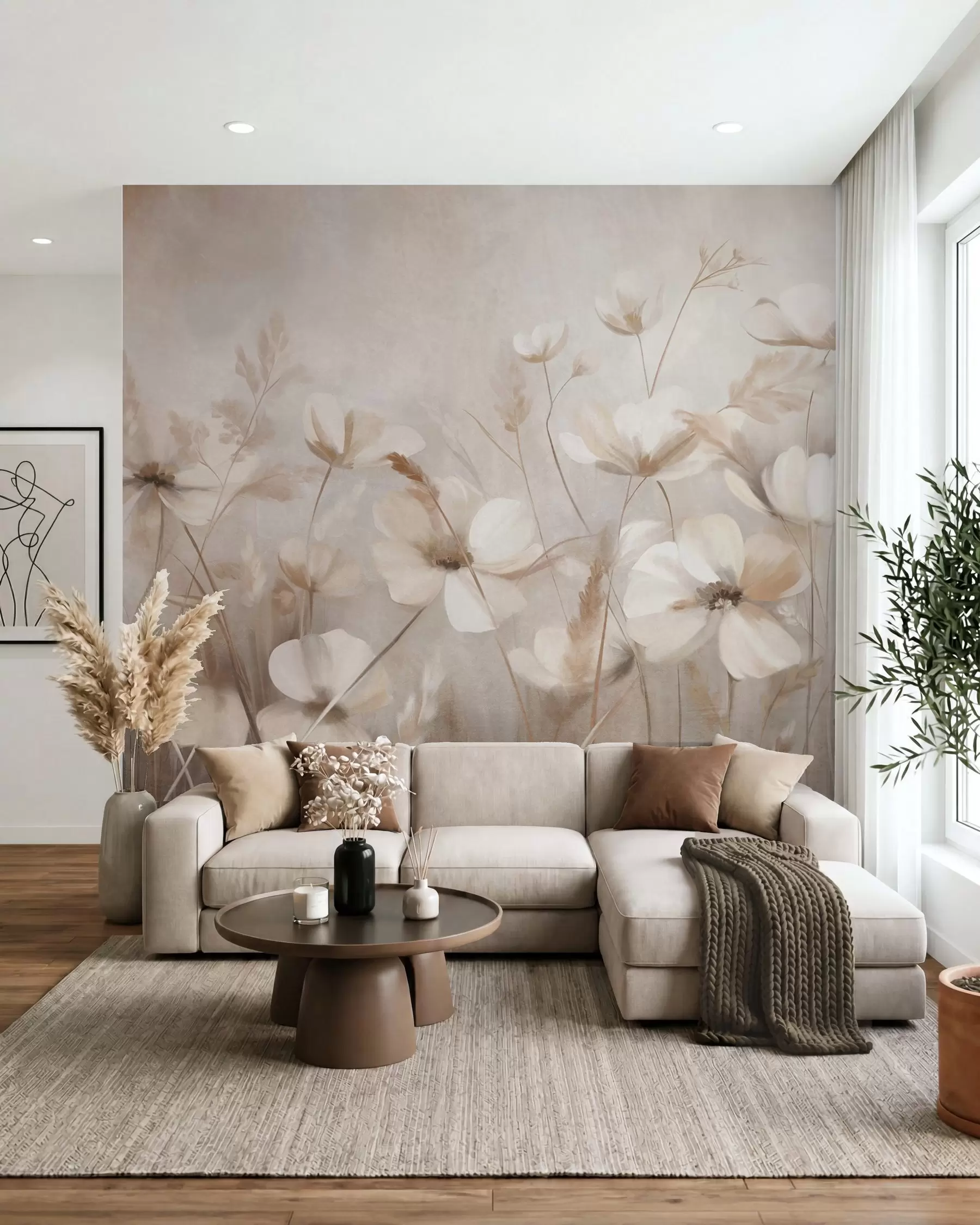 wall murals Flowers in Soft Light w10019