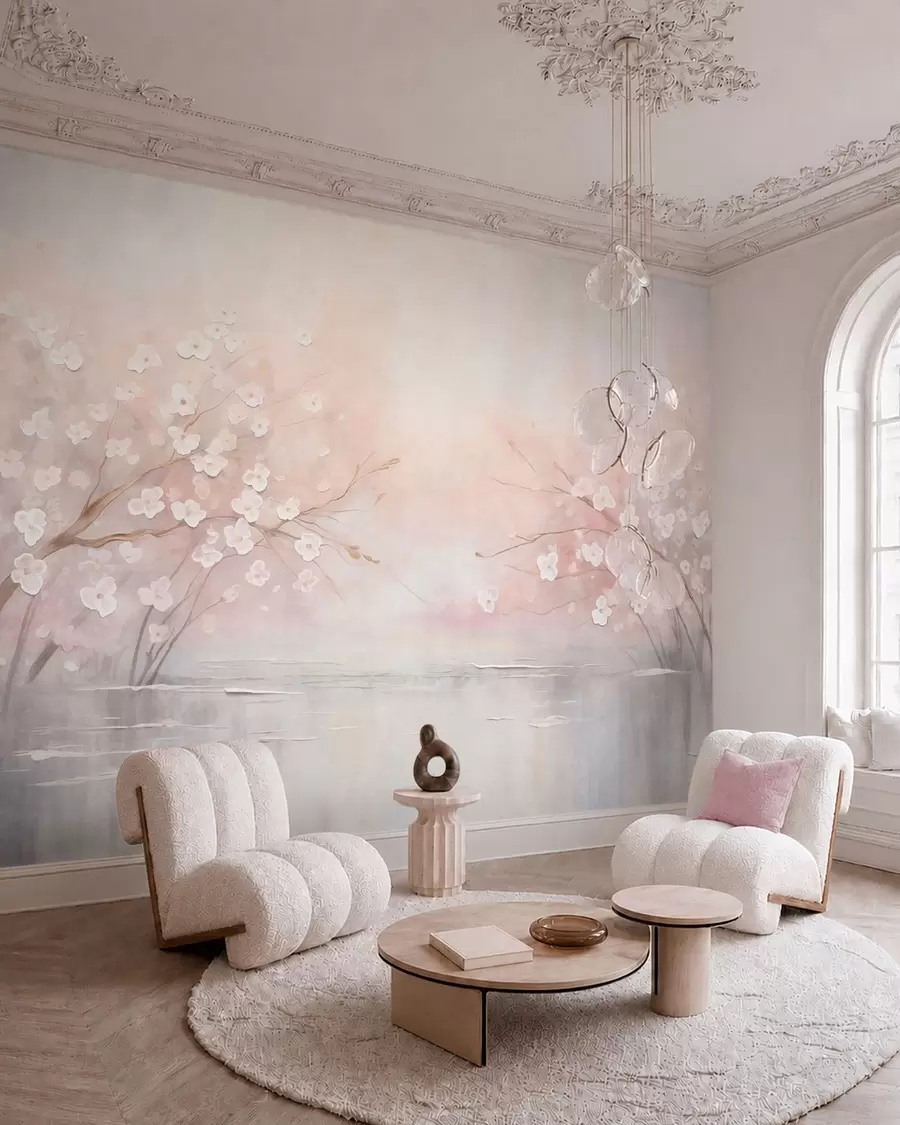 wall murals Blossoms by the Water w05858