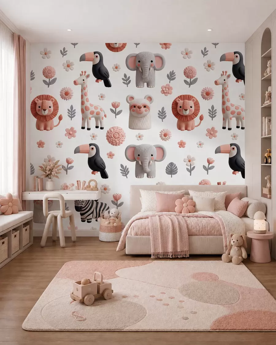 wall murals Safari Parade w09994