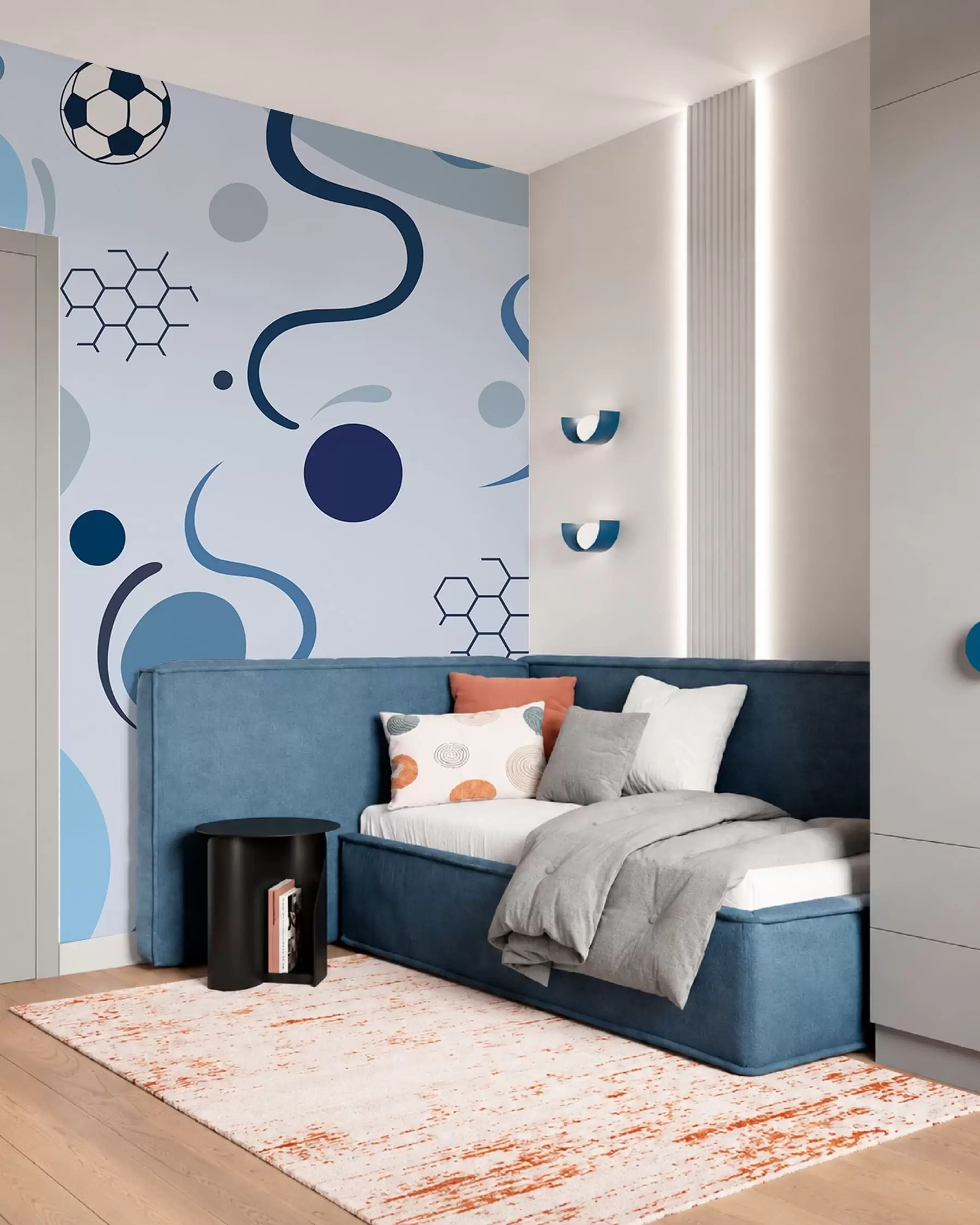 wall murals Football Rhythm w05142