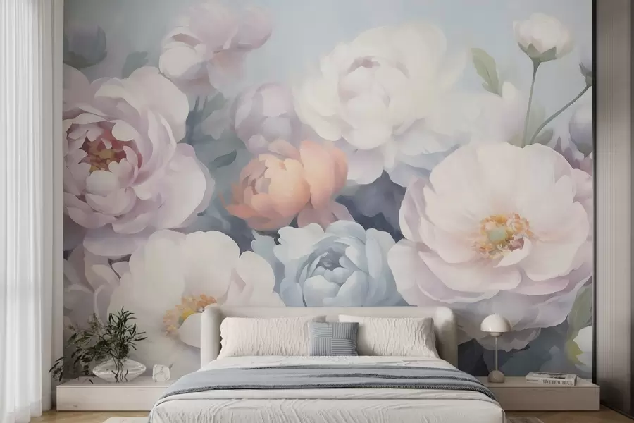 wall murals Abstract flowers w05674