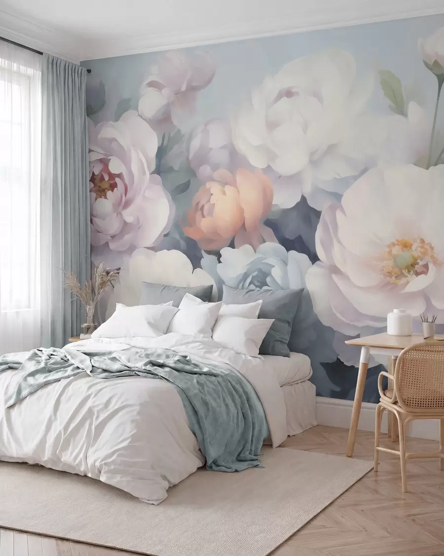 wall murals Abstract flowers w05674