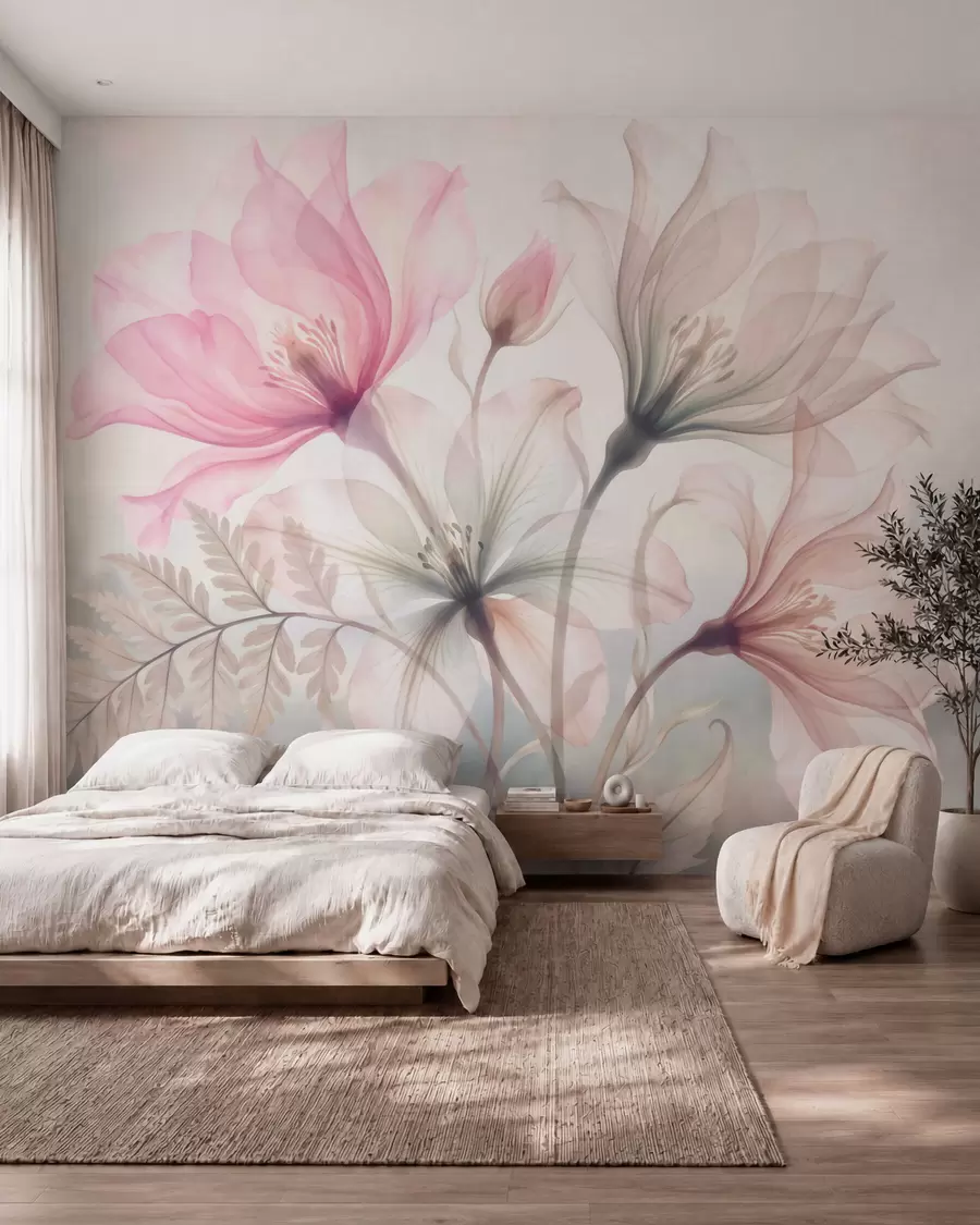 wall murals Watercolour Magnolia w10009