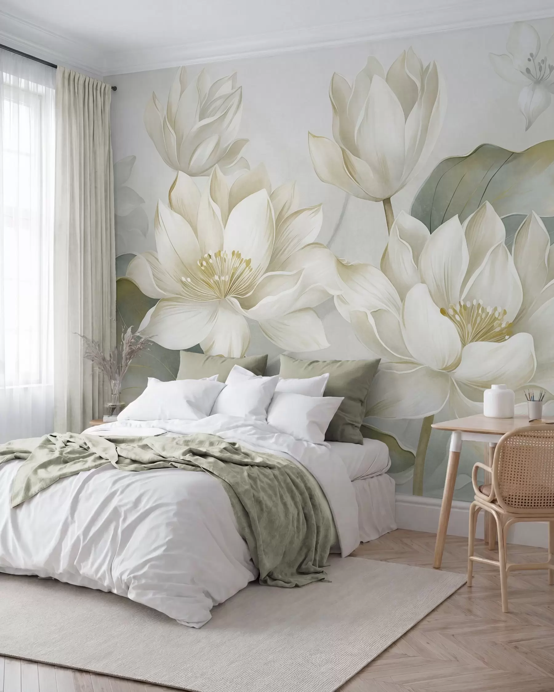 wall murals Pearl Lotus w10027