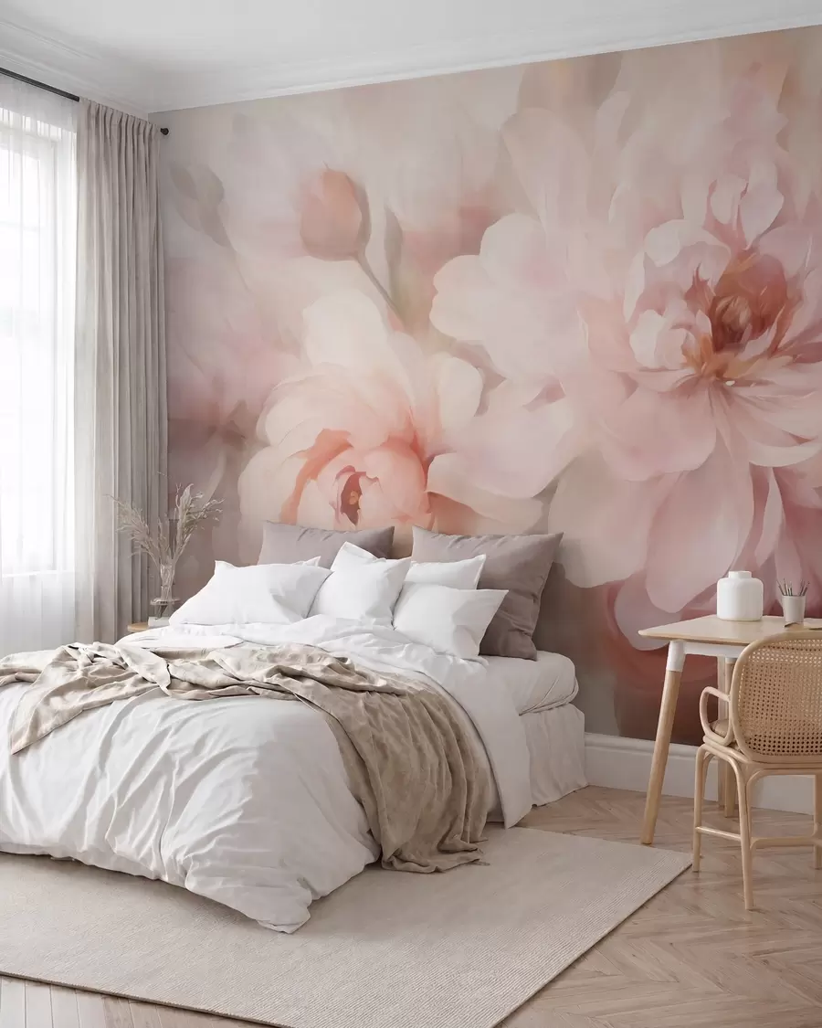 wall murals Abstract flowers w05591