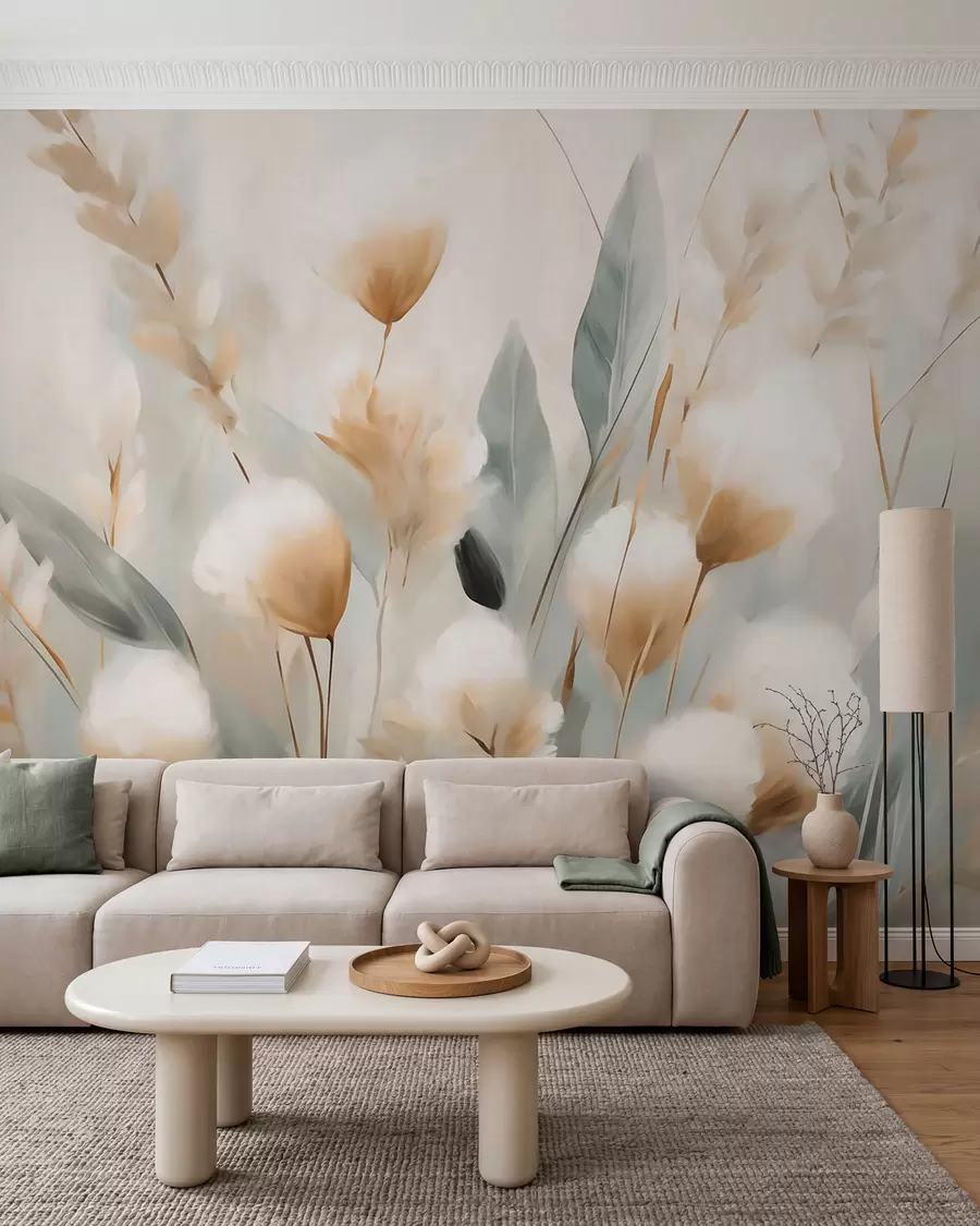 wall murals Abstract field grasses w05844