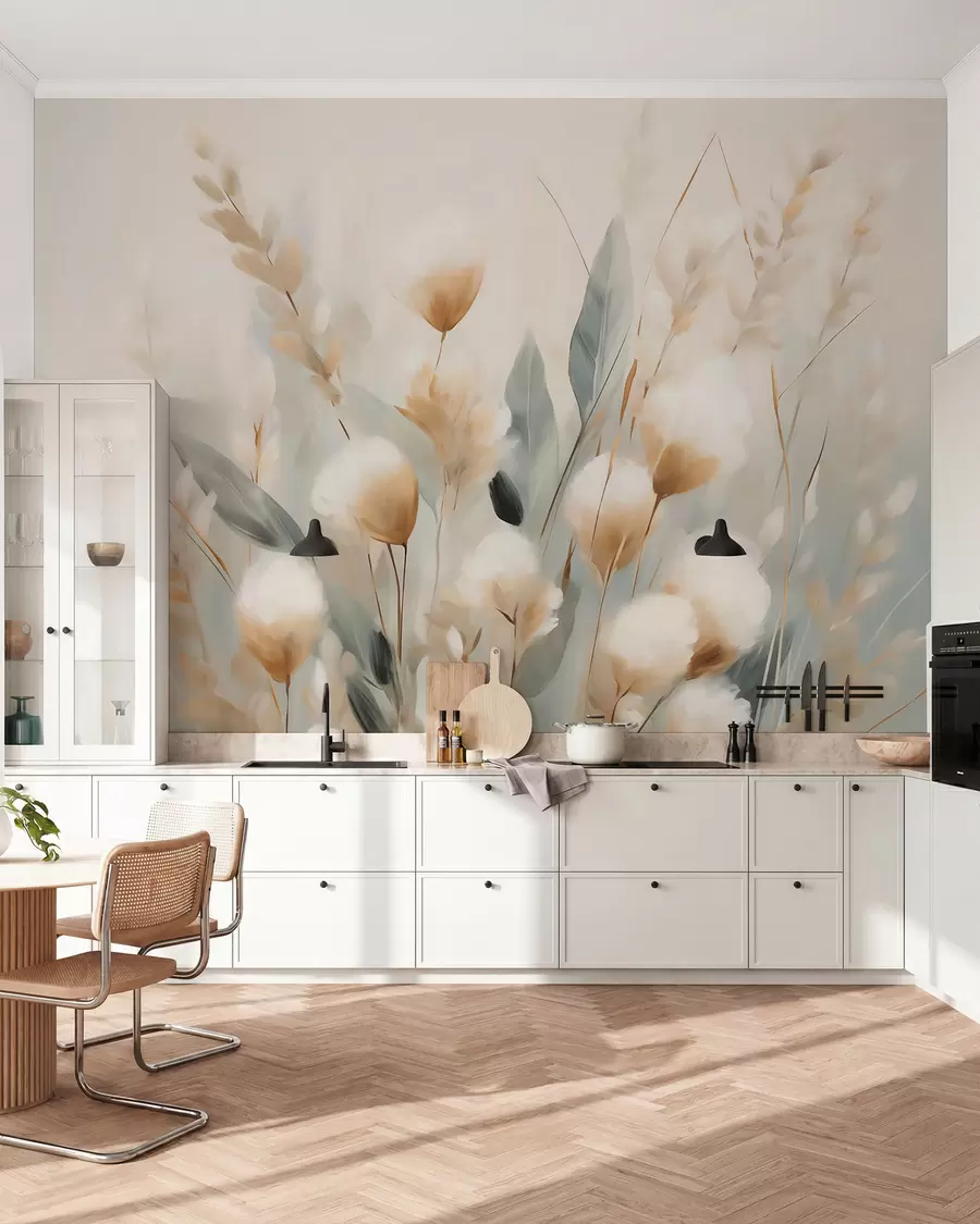 wall murals Abstract field grasses w05844