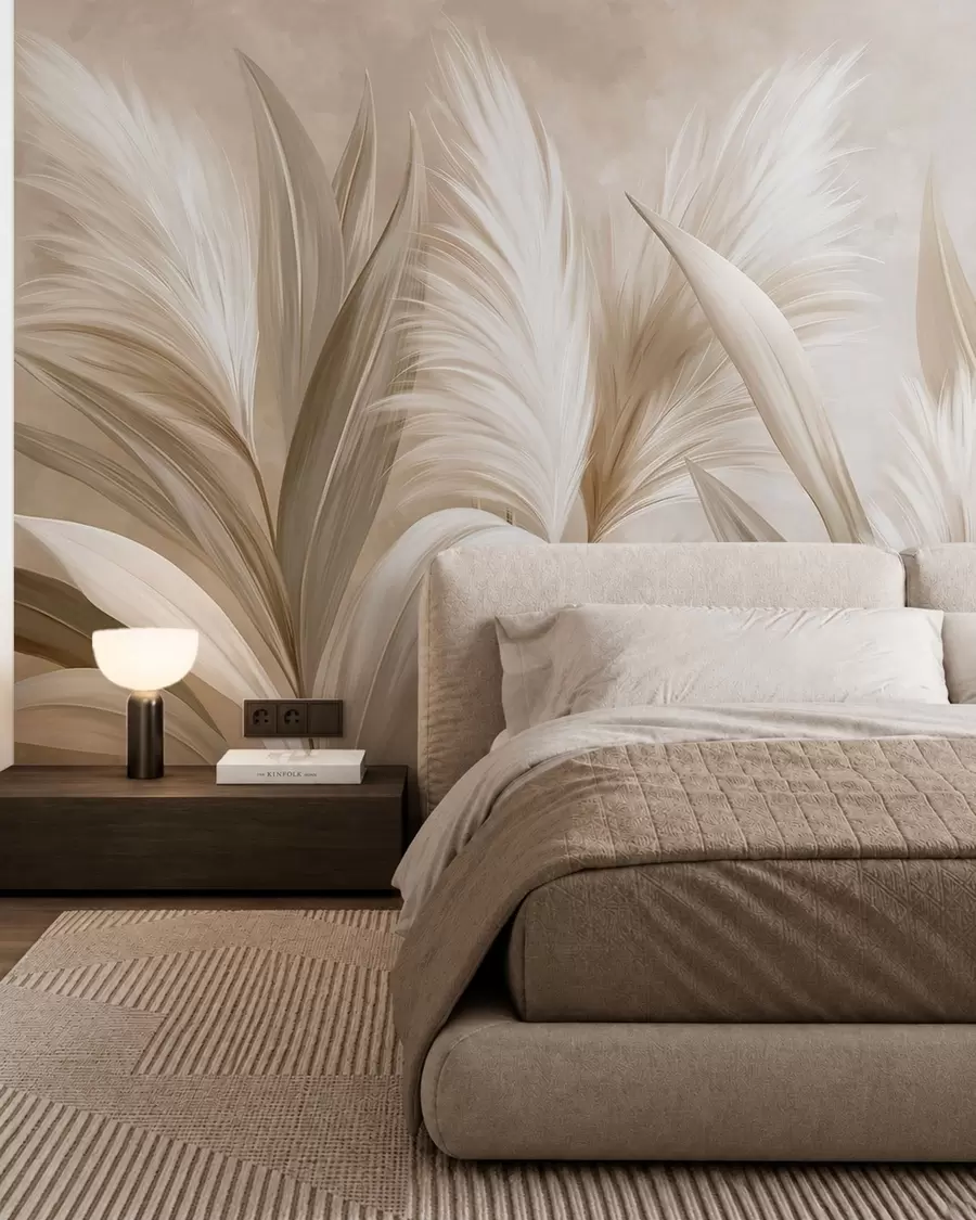 wall murals Feathery Forms w05863