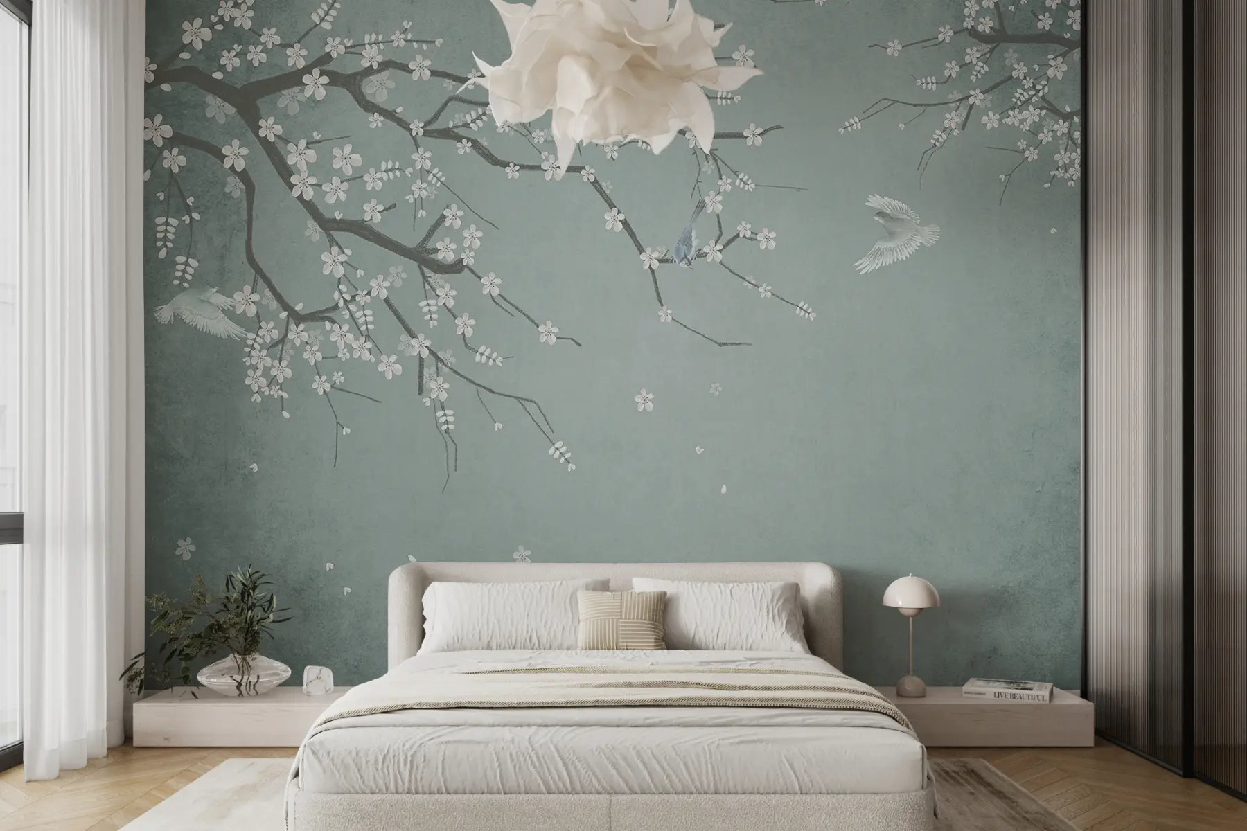 wall murals Spring, arrival of birds u35808