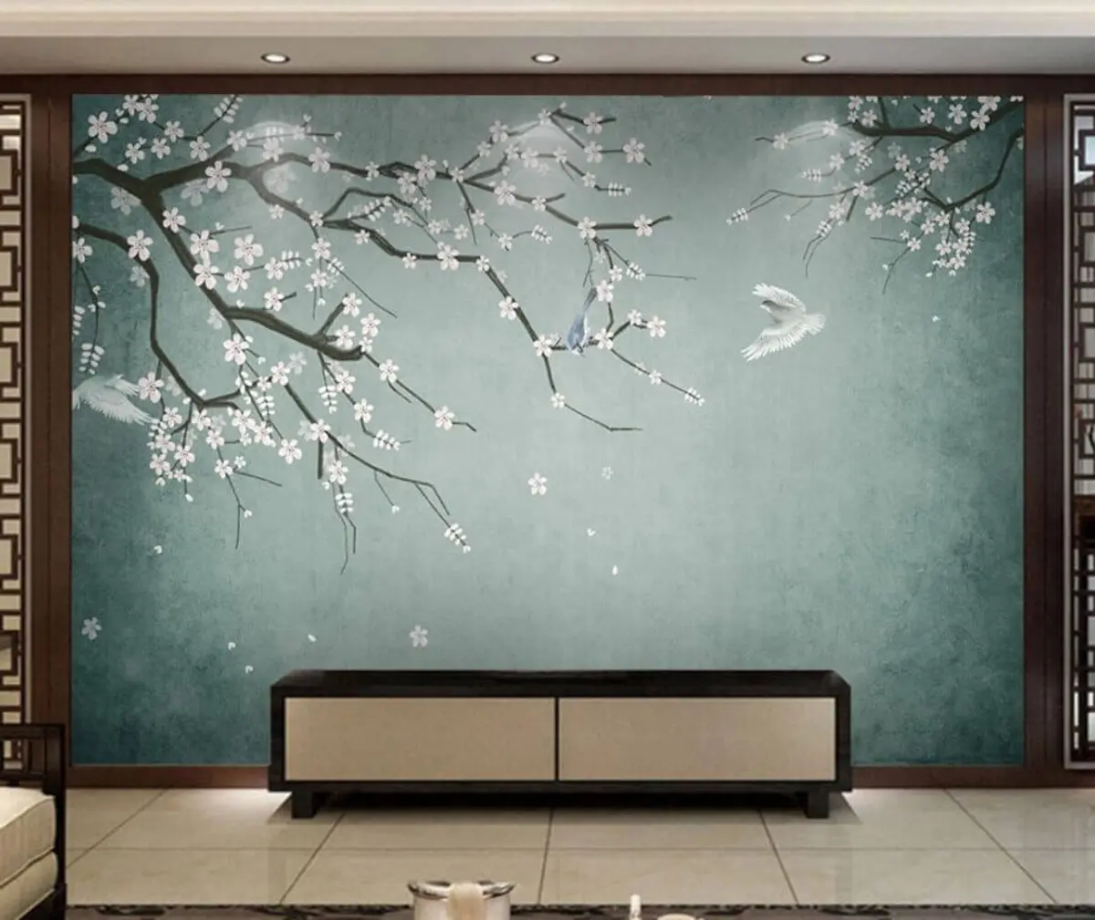 wall murals Spring, arrival of birds u35808
