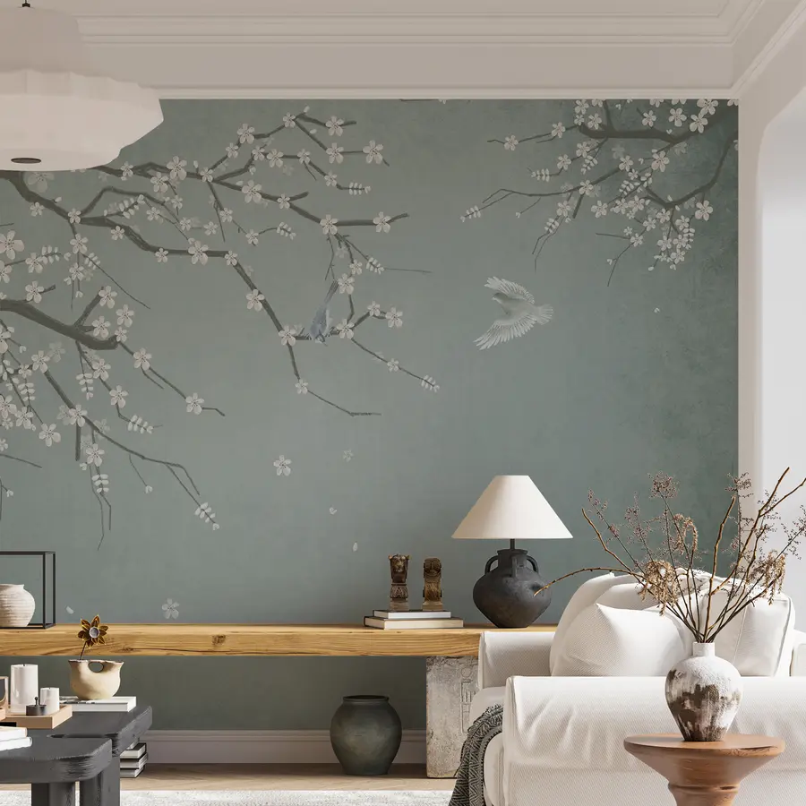 wall murals Spring, arrival of birds u35808