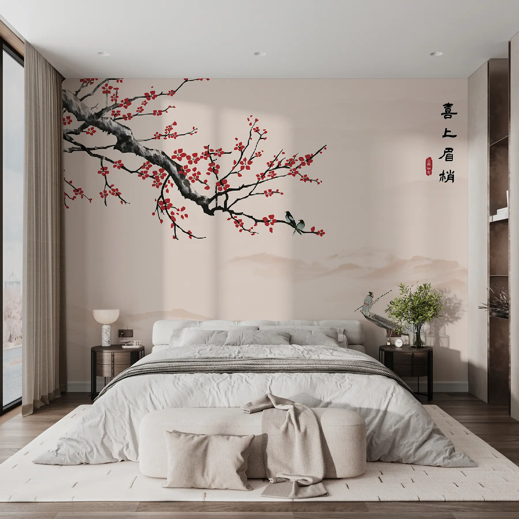 wall murals Vertebrate, sky e boat u40186