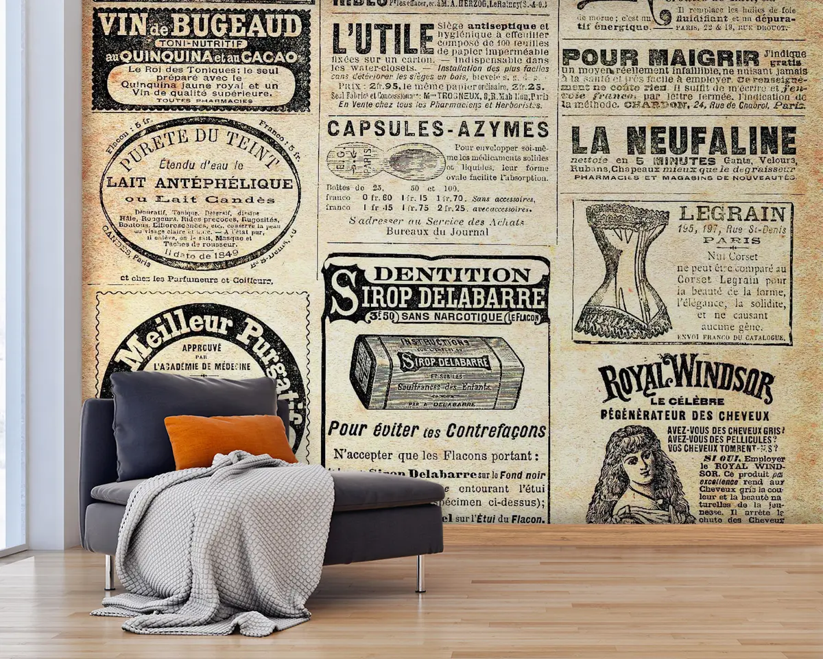 wall murals Newspaper, publication e font u56680