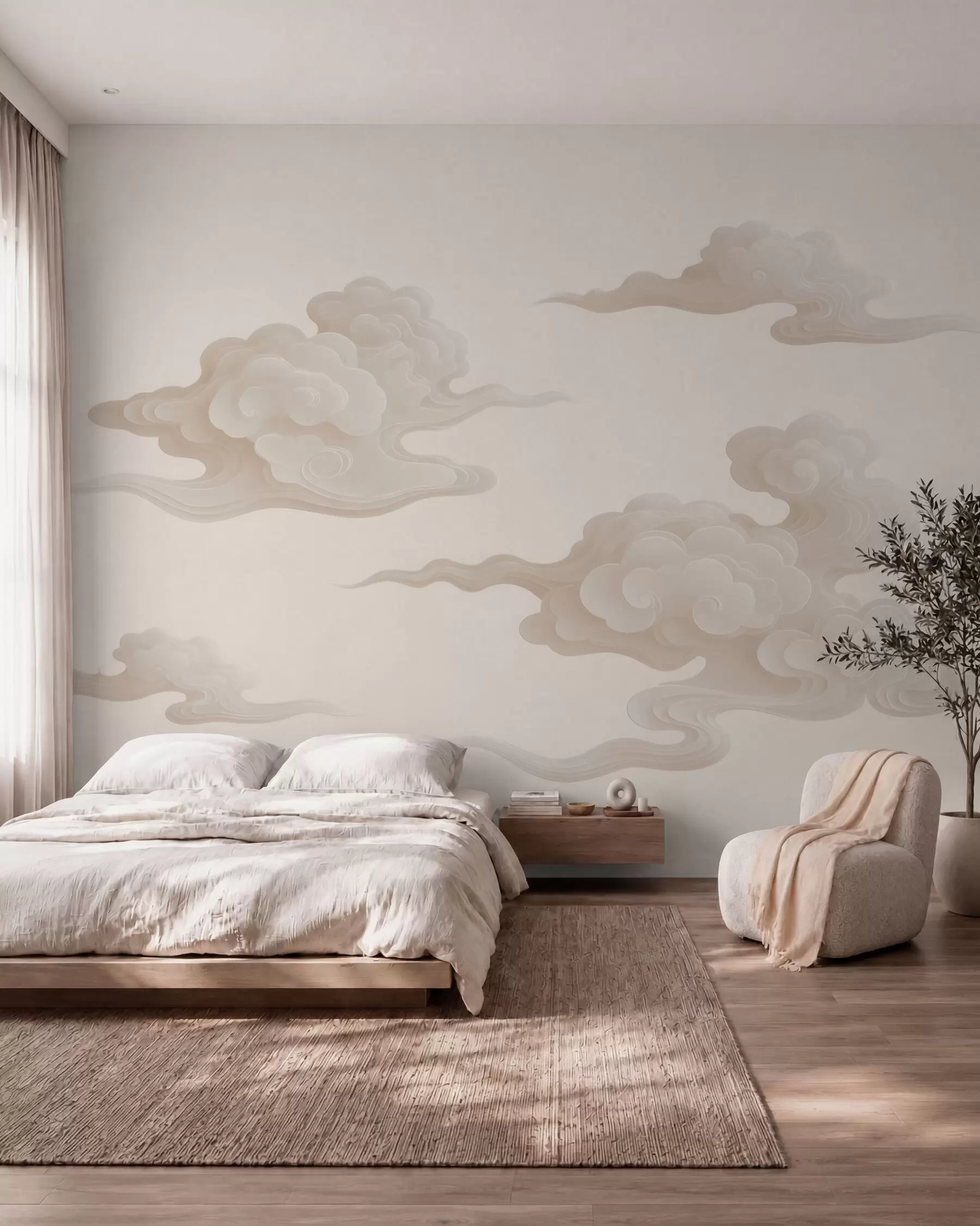 wall murals Cloud Scrolls w10036