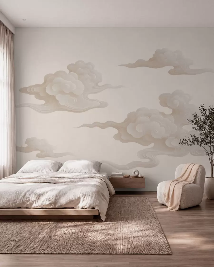 wall murals Cloud Scrolls w10036