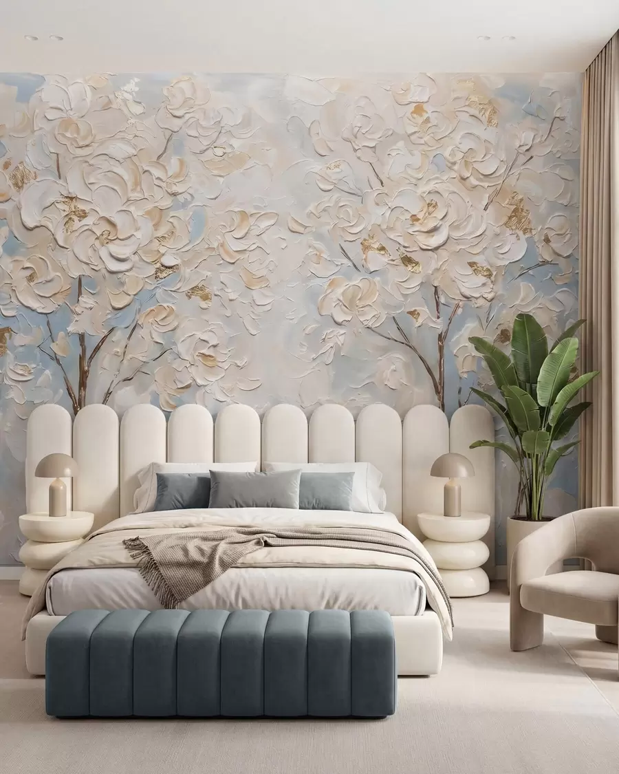 wall murals Layers of Blossom w10039