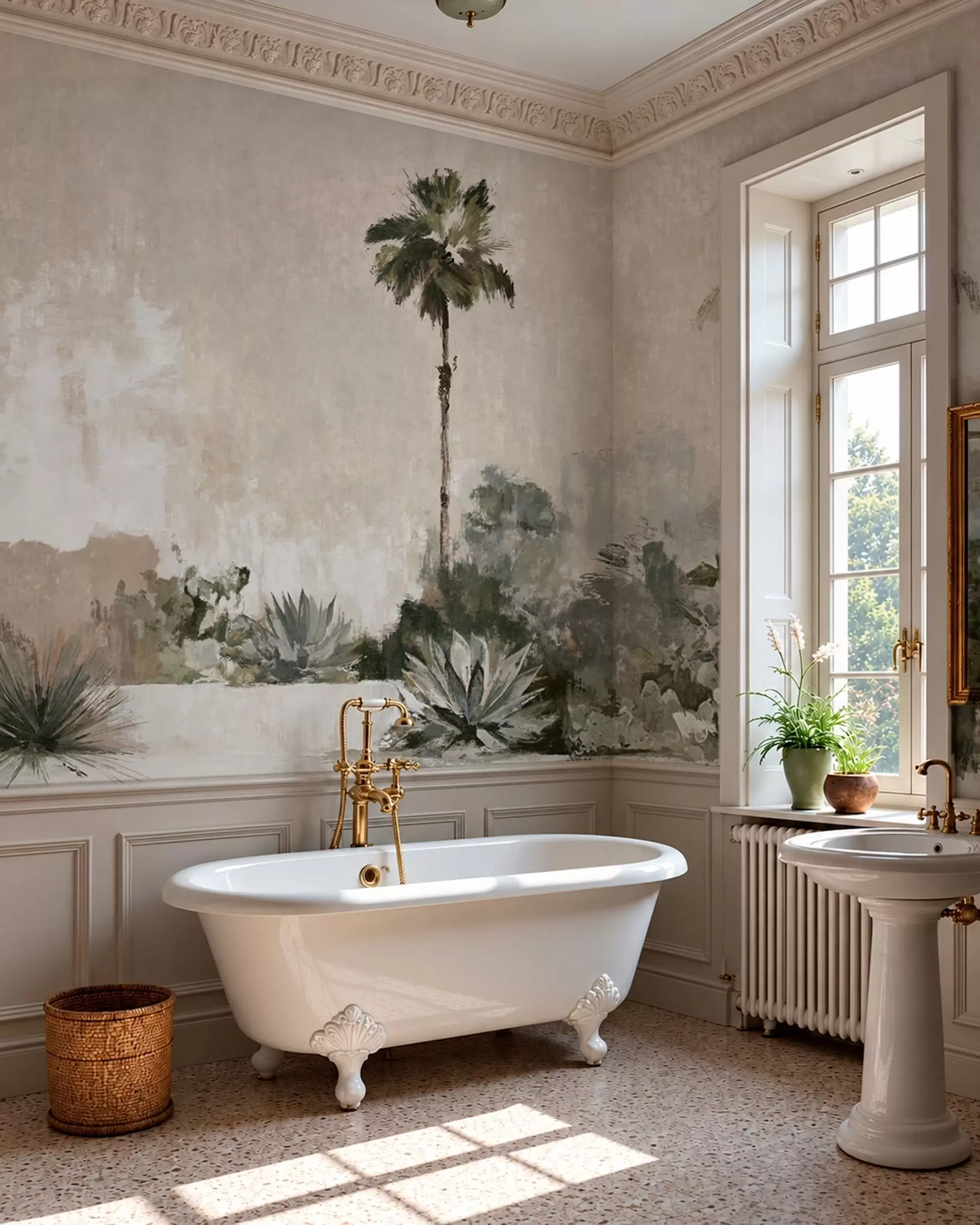 wall murals Vintage Palm w05921