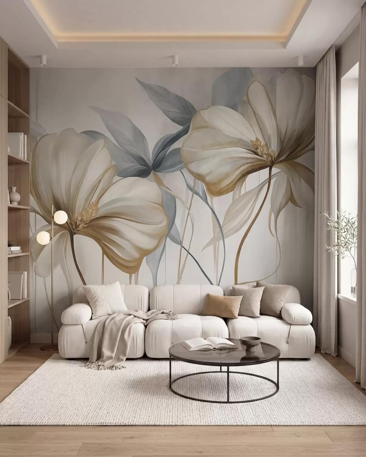 wall murals Petals and Shadows w10058