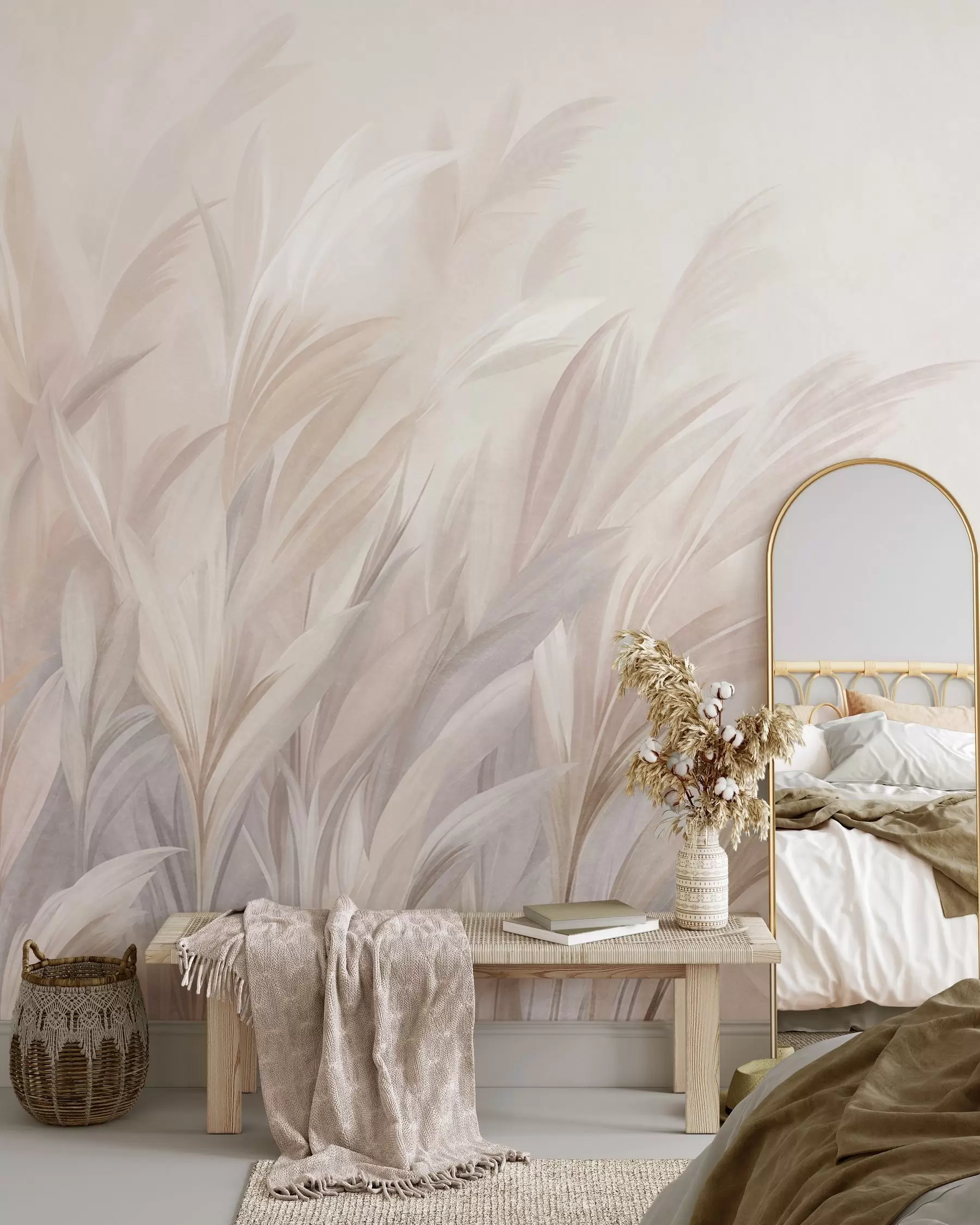 wall murals Feathery Grasses w10060