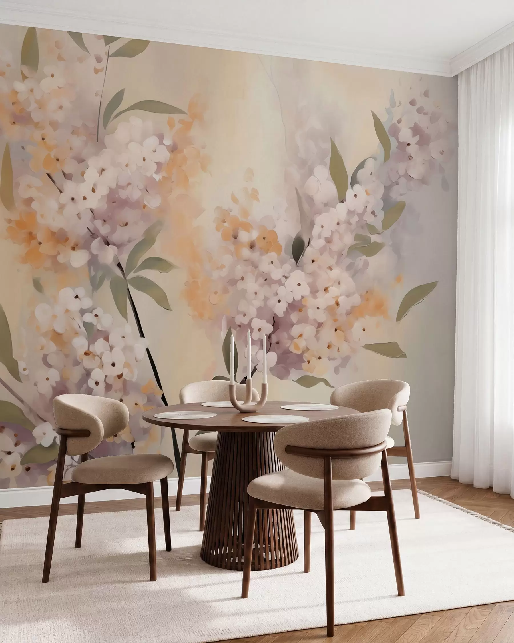 wall murals Sprigs in Bloom w05872