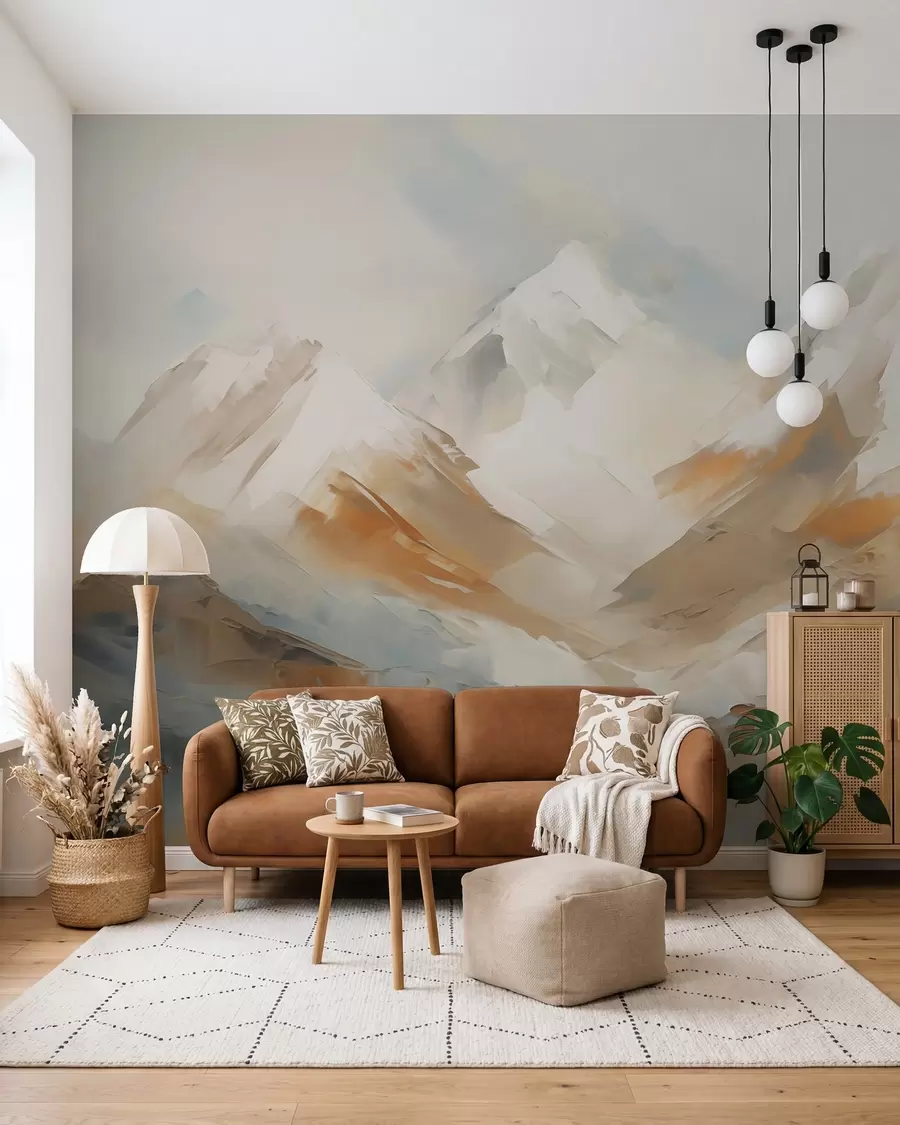wall murals Ochre Mountains w05904