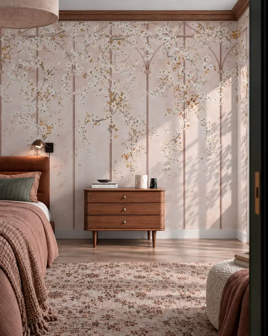 wall murals Floral Trellis w05923