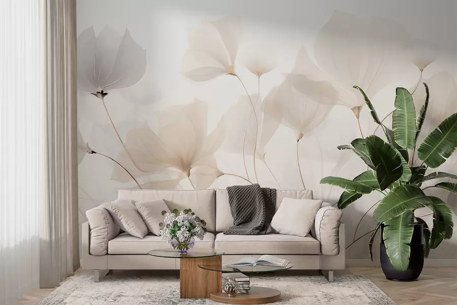 wall murals Fantasy Flowers w05293
