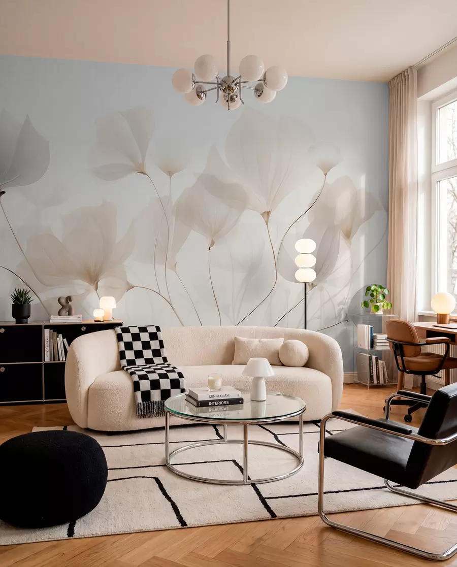 wall murals Vanilla Petals w05293