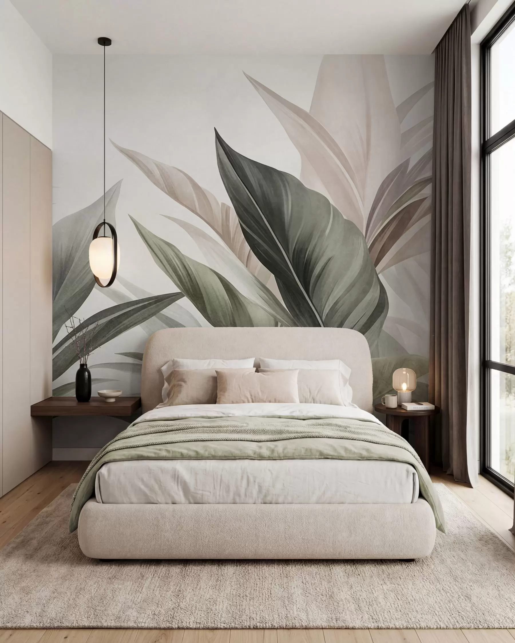wall murals Palm Leaf Shadows w10055