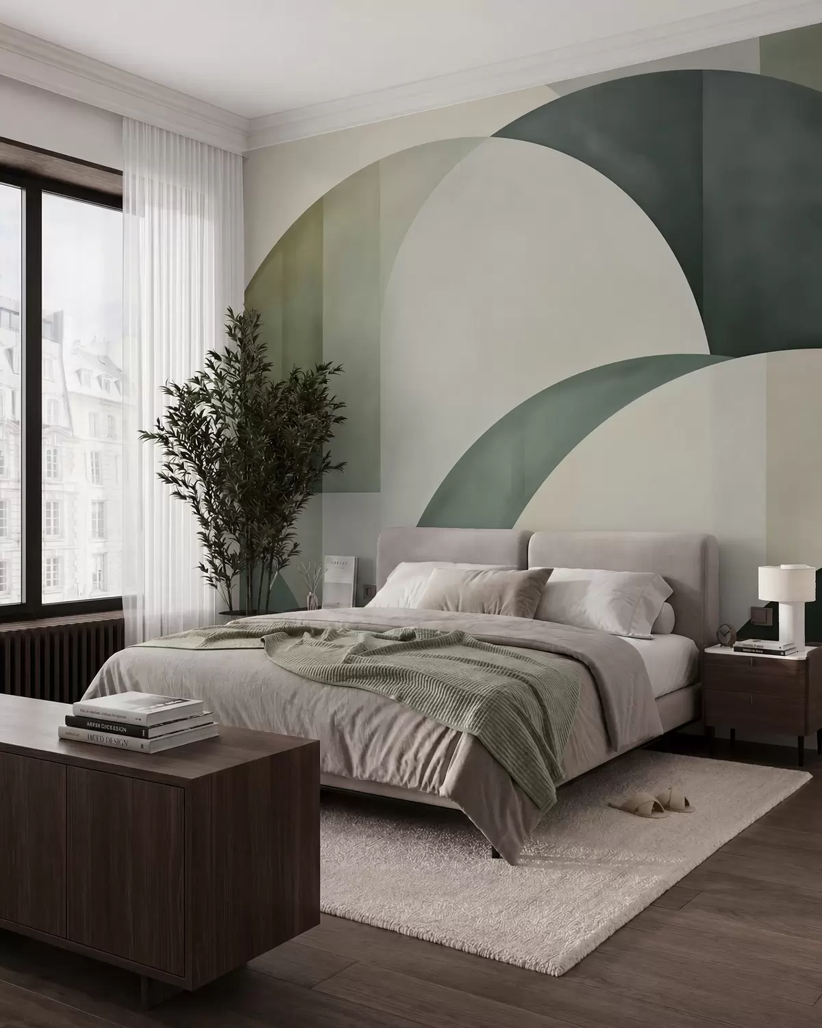 wall murals Green Arches w05943