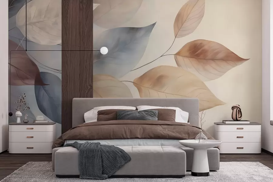 wall murals Abstract leaves w05946