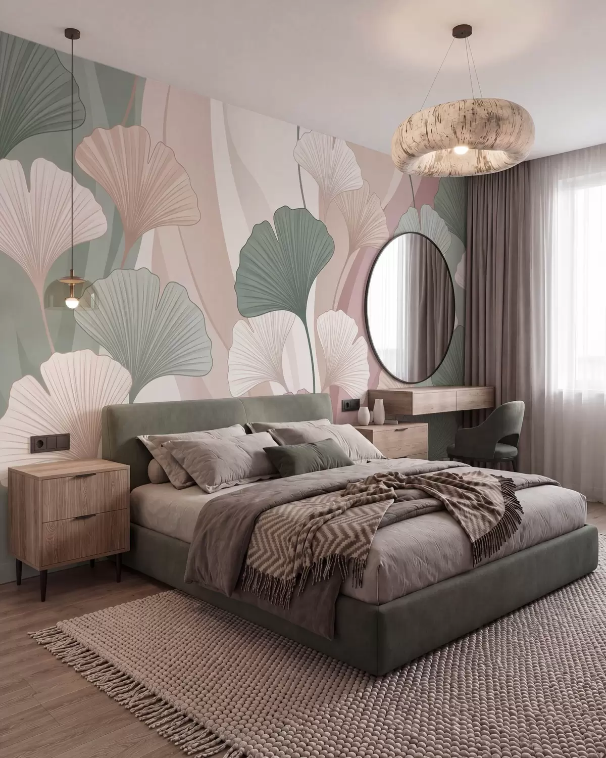 wall murals Pastel Ginkgo w10040