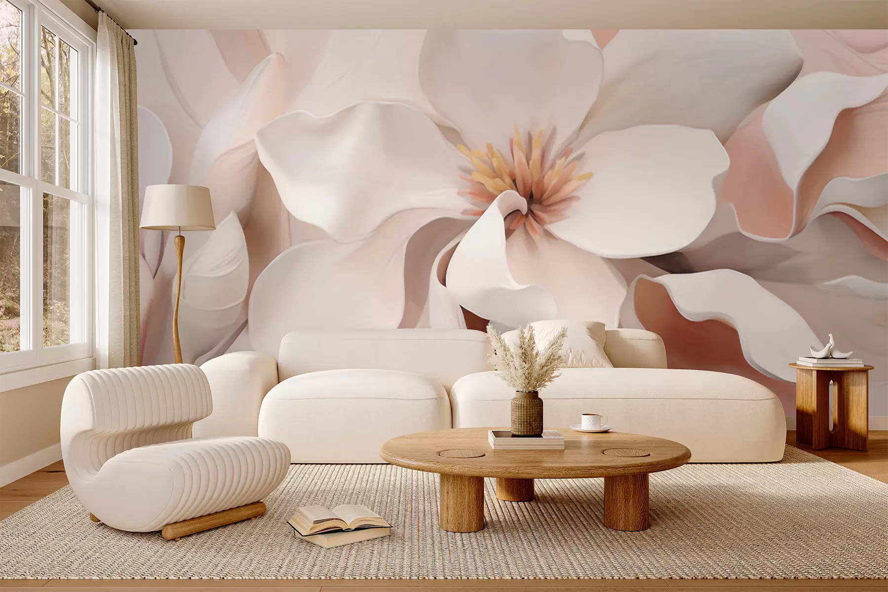 wall murals Fantasy flowers w05985