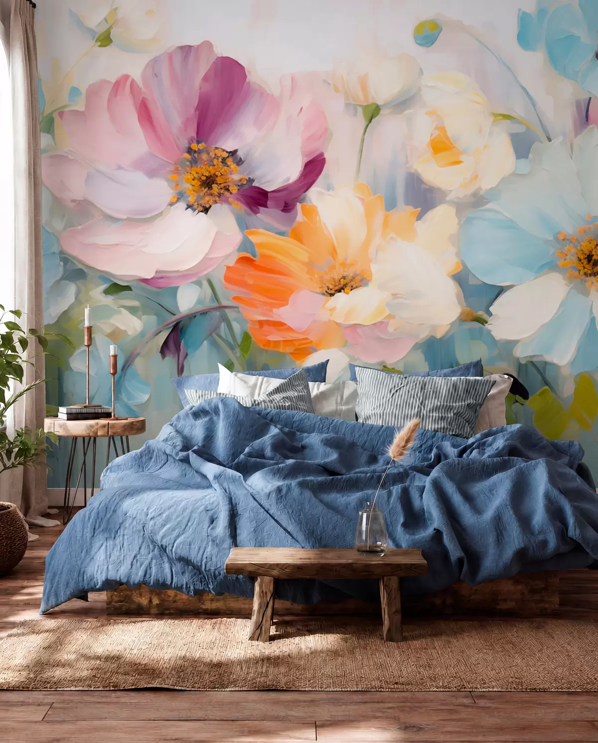 wall murals Field of Flowers w05827